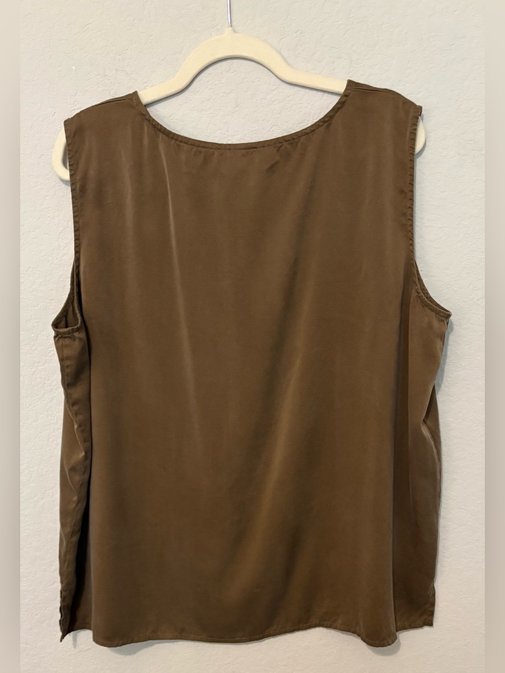 Eileen Fisher Silk Gerogette Women’s Layering Tank Size 3X classic, quit luxury - Picture 4 of 7